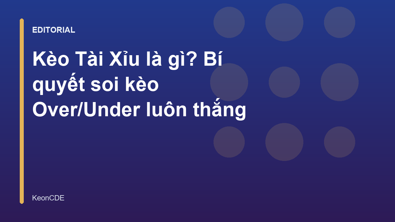 Minh họa về kèo Tài Xỉu trong cá cược bóng đá